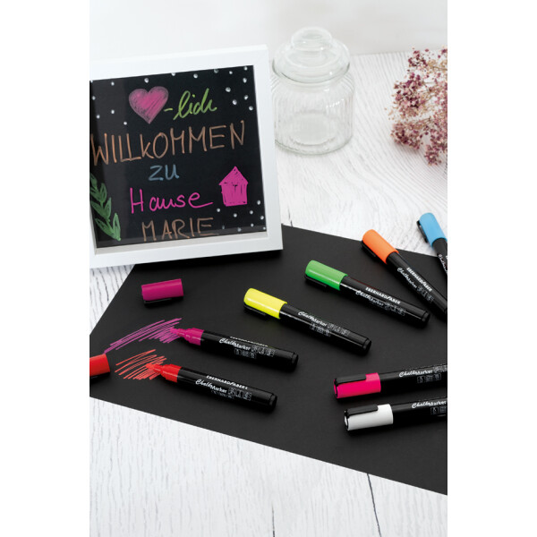 EBERHARD FABER Kreidemarker 1 - 2 mm, 8er Etui