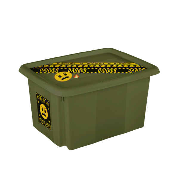 keeeper Aufbewahrungsbox karolina "Emoji Danger", 30 Liter