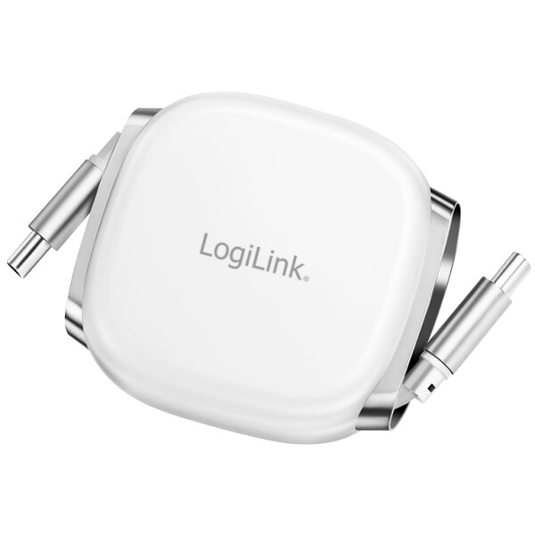 LogiLink USB 2.0 Kabel, USB-C - USB-C Stecker, ausziehbar