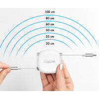 LogiLink USB 2.0 Kabel, USB-C - USB-C Stecker, ausziehbar
