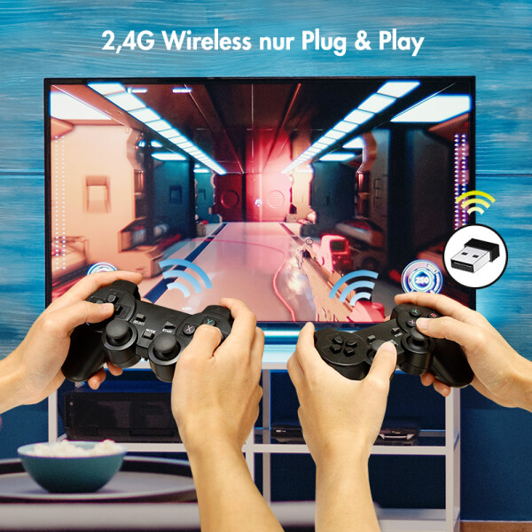 LogiLink Wireless Gaming-Controller, 2,4 GHz, schwarz
