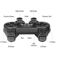 LogiLink Wireless Gaming-Controller, 2,4 GHz, schwarz