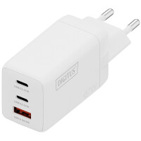 DIGITUS USB-Steckdosenadapter GaN Charger, 2x USB-C 1x USB-A