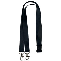 AVERY Lanyard mit Doppel-Karabiner, 20 x 440 mm, schwarz