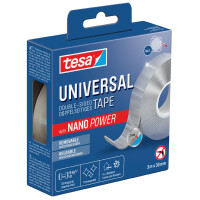 tesa Doppelseitiges Klebeband NANO POWER, 30 mm x 1 m