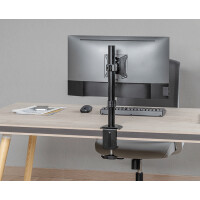 LogiLink Monitorhalterung, Armlänge: 65 mm, schwarz