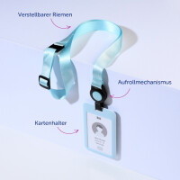 AVERY Ausweishalter mit Lanyard, pastellrosa