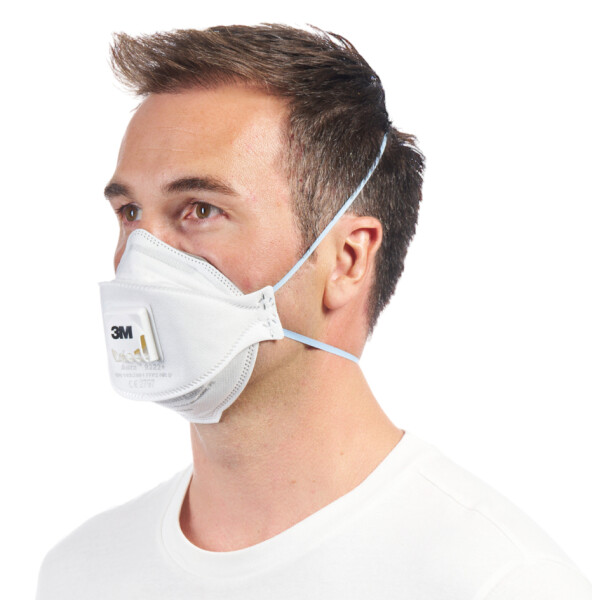 3M Atemschutzmaske Aura Comfort Cool Flow 9322+, FFP2, 2er