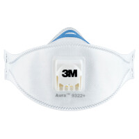 3M Atemschutzmaske Aura Comfort Cool Flow 9322+, FFP2, 2er