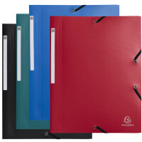 EXACOMPTA Eckspannermappe OPAK, DIN A4, PP, farbig sortiert