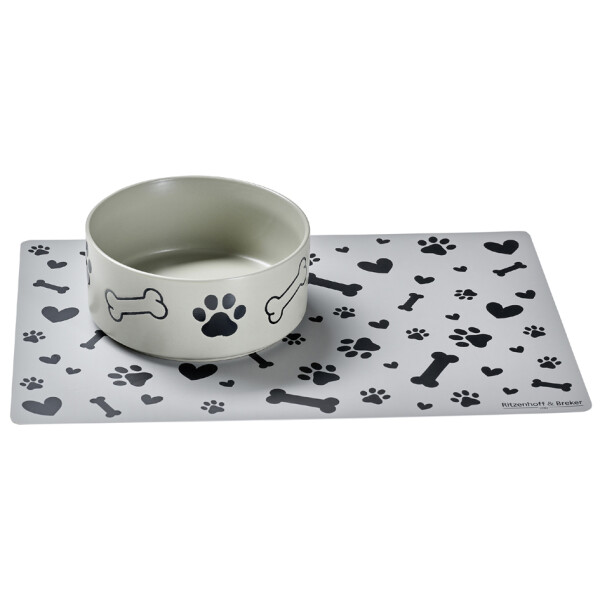 Ritzenhoff &amp; Breker Hunde-Napfset MIKA DOG, 850 ml, grau