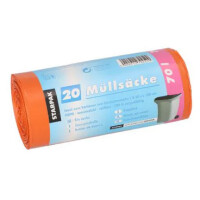 STARPAK Mülleimerbeutel HDPE, 70 Liter, orange