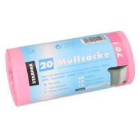 STARPAK Mülleimerbeutel HDPE, 70 Liter, pink