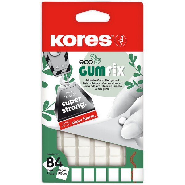 Kores Haftgummi "GUMFIX ECO", vorgestanzte Klebepads, wei&szlig;