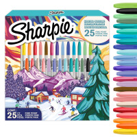 Sharpie Permanent-Marker FINE, 25er Holiday Pack