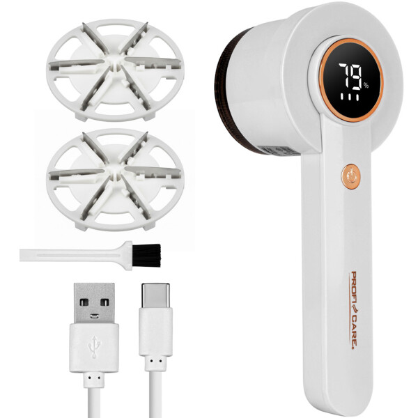 PROFI CARE Fusselrasierer PC-TC 3129, USB-C Ladekabel, wei&szlig;