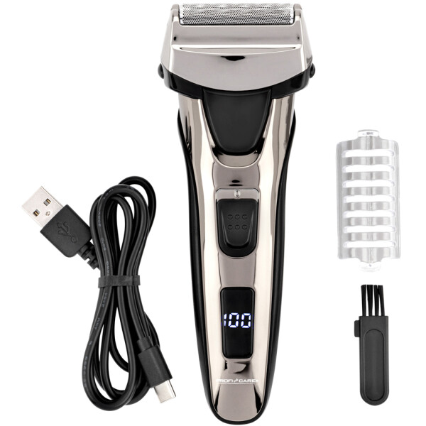 PROFI CARE Herren-Rasierer PC-HR 3140, chrom schwarz