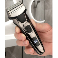 PROFI CARE Herren-Rasierer PC-HR 3140, chrom schwarz
