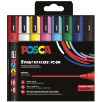 POSCA Pigmentmarker PC-5M, 8er Set Grüntöne