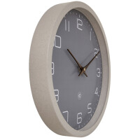 NEXTIME Wanduhr Quarzuhr NXT ECO, Durchm.: 300 mm, schwarz