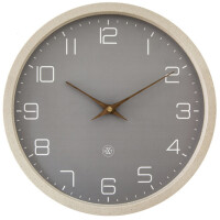 NEXTIME Wanduhr Quarzuhr NXT ECO, Durchmesser: 300 mm, beige