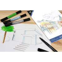 kangaro Künstlerblock Markerblock, DIN A4, 50 Blatt