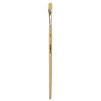 kangaro Borstenpinsel, flach, Größe 8, unlackiertes Holz