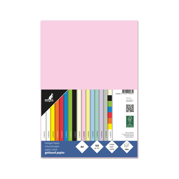 kangaro Multifunktionspapier, DIN A4, 120 g qm, pastellgr&uuml;n