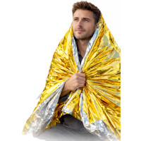 FIRST AID ONLY Rettungsdecke, 1.600 x 2.100 mm, silber gold