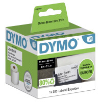 DYMO LabelWriter-Namensschilder, 89 x 41 mm, weiß