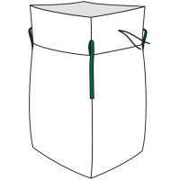 dm-folien Big Bag mit Schürze, PP, 900 x 900 mm,...