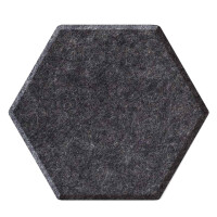 magnetoplan Akustik-Wandpaneele ecoAware, Hexagon, anthrazit