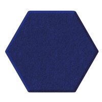 magnetoplan Akustik-Wandpaneele ecoAware, Hexagon, blau