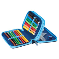 herlitz Schüleretui Doppel "Blue Goal",...