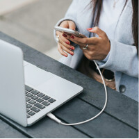 LogiLink USB 2.0 Kabel, USB-C - Micro USB-B, 2,0 m, weiß