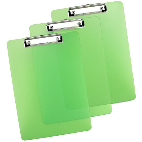 RAPESCO Klemmbrett, DIN A4, PP, transparent-wei&szlig;