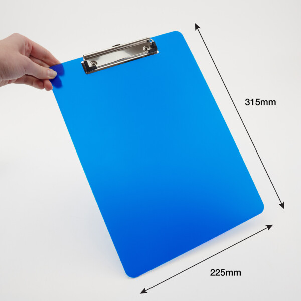 RAPESCO Klemmbrett, DIN A4, PP, transparent-wei&szlig;