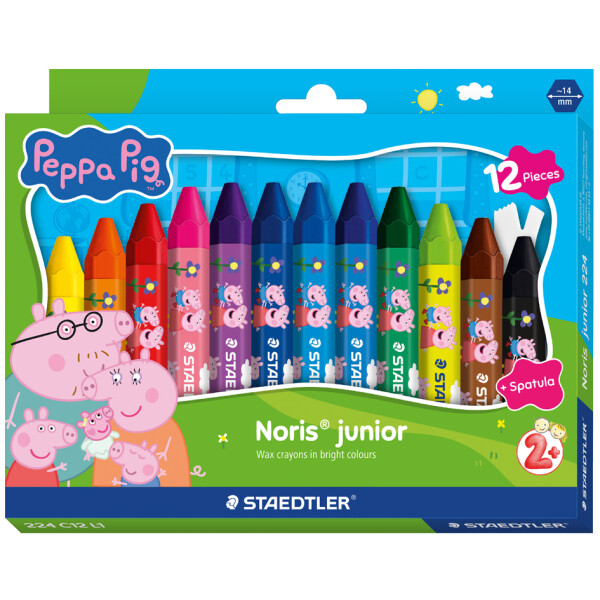 STAEDLTER Wachsmalkreide Noris junior Peppa, 12er Kartonetui