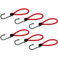 IWH Gepäckspanner, Länge: 100 mm, rot, 6er Set