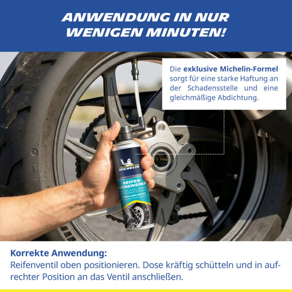 MICHELIN Reifenpannenspray, 200 ml