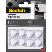 Scotch Stoßabsorbierende Elastikpuffer, 21x21mm, transparent