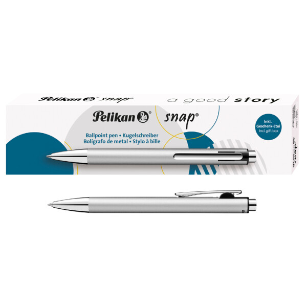 Pelikan Druckkugelschreiber Snap Metallic, silber