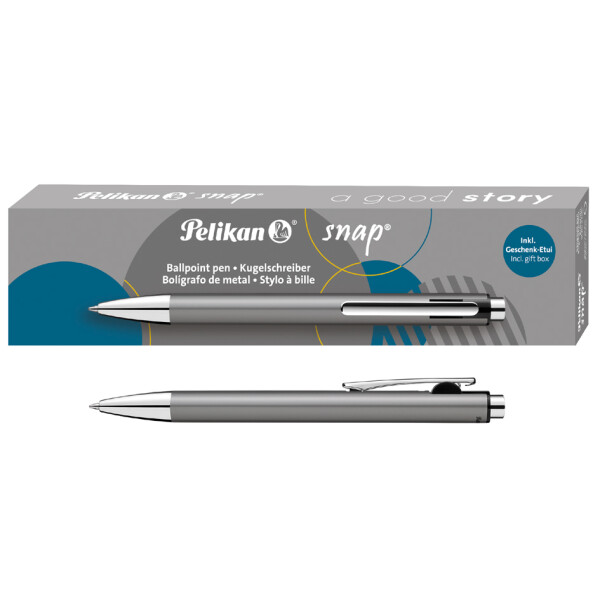 Pelikan Druckkugelschreiber Snap Metallic, silber
