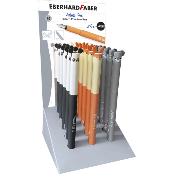 EBERHARD FABER F&uuml;llhalter Animal Pen, 15er Kartondisplay