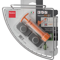 metaltex Eckregal Reflex LUXY & VacuumFix, silber