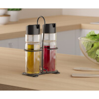 metaltex Essig- & Öl-Menage Spice Line, 3-teilig, schwarz
