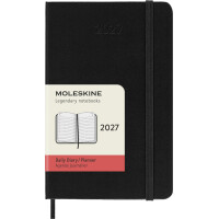 Moleskine Taschenkalender 2027, Tage, P A6, Hardcover, grün