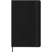 MOLESKINE Buchkalender 2026 2027, 18 Monate, L A5, schwarz