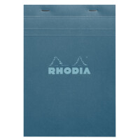 RHODIA Notizblock No. 16, DIN A5, kariert, pfauenblau
