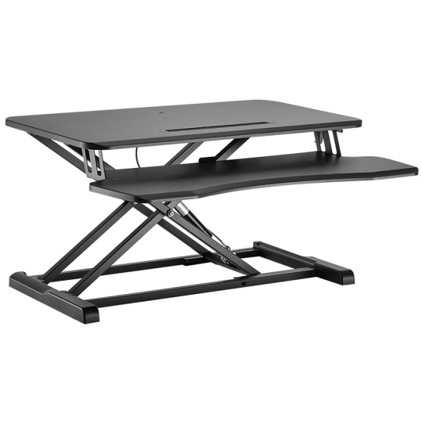 LogiLink Sitz-Steh Workstation für 1 Monitor, schwarz